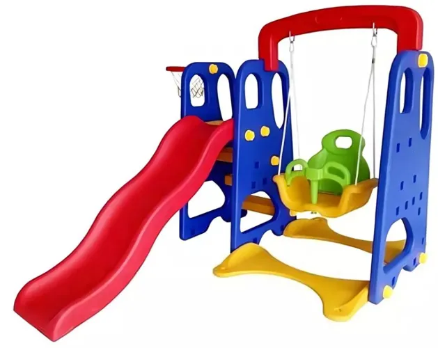 Escorrega e Balanço Infantil - Diversão garantida!