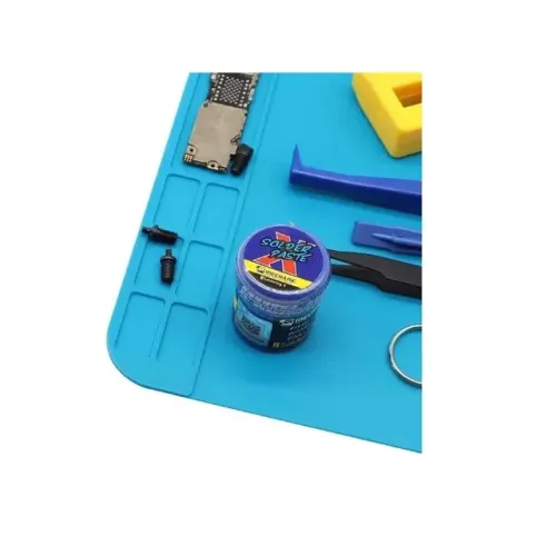 Manta Anti-estática Silicone Azul estação de trabalho 320 x 230 mm