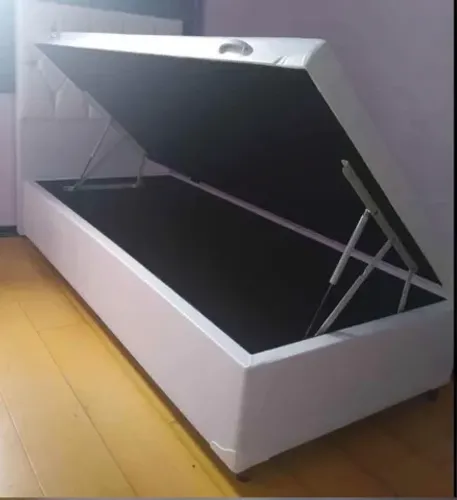 Cama box solteiro Baú de fábrica