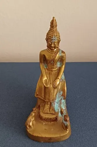 Antiga escultura de bronze - 12 cm