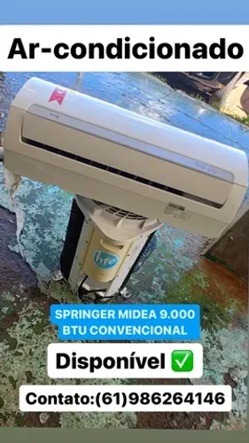 AR CONDICIONADO SPRINGER MIDEA CONVENCIONAL 9.000 BTU