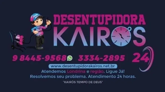 Desentupidora kairos 24 Hrs (43) 3334-2895