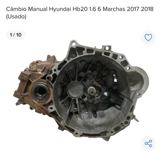 Câmbio Manual Hyundai Hb20 1.6 6 Marchas 2017-2018