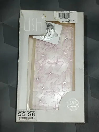 Capa Swarovski Borboletas para Samsung Galaxy S8 NOVA