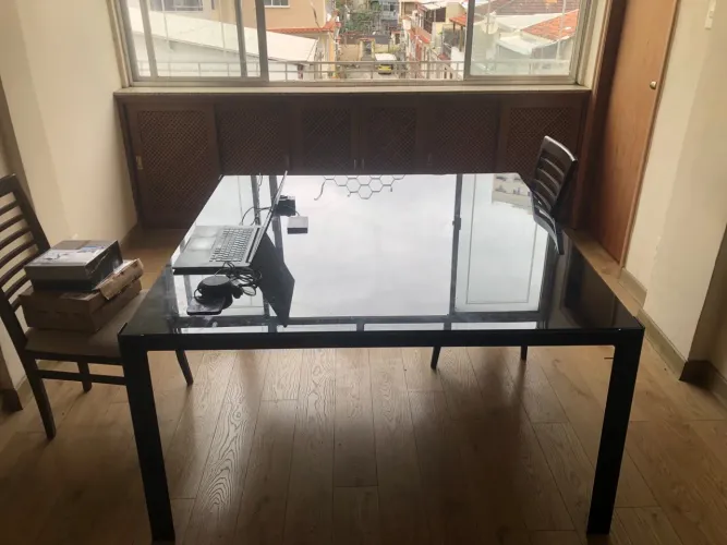 Mesa de Jantar 8 lugares Tampo de vidro