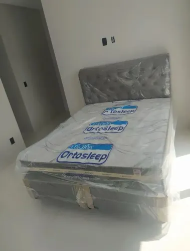 Cama box Queen colchão e base