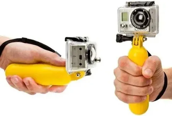 Flutuador para camera de ação