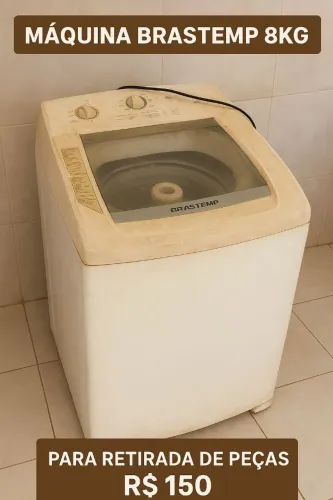 Máquina de lavar roupa 8kg