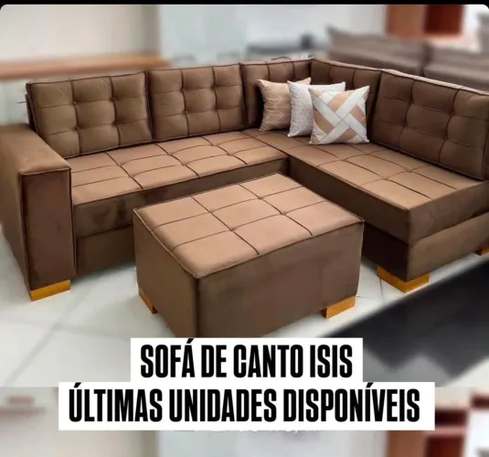Sofá de canto Isis direto da fábrica