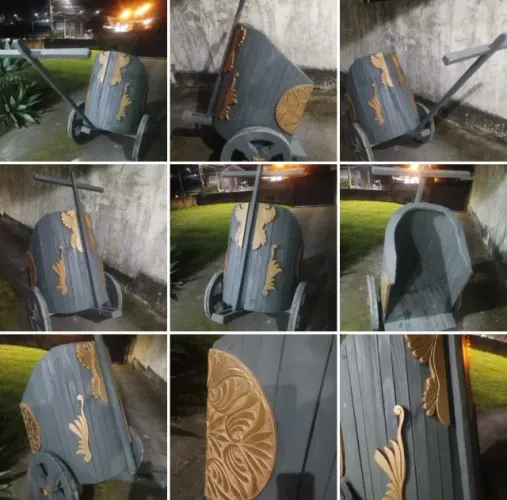 Carro de guerra/ biga para decoração!