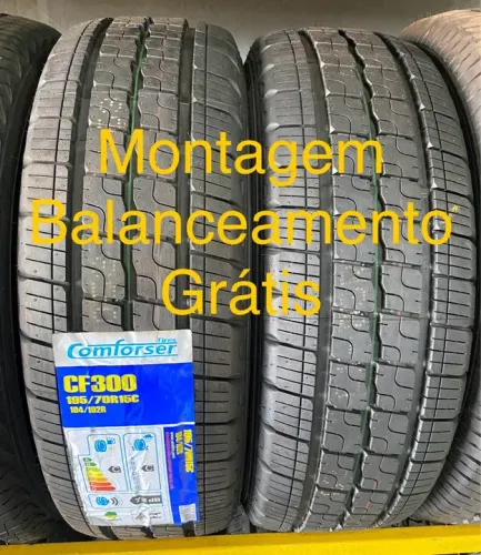 195/70/14 carga até 6 x s/juros