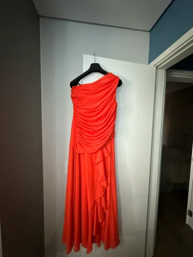 Vestido festa laranja