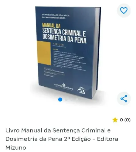 Manual da Sentença Criminal e Dosimetria da Pena - 2ª Edição