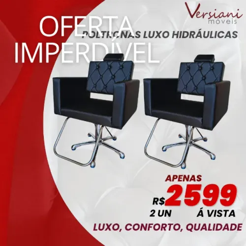 CADEIRAS HIDRÁULICAS  PARA CABELEIREIRO NOVA 