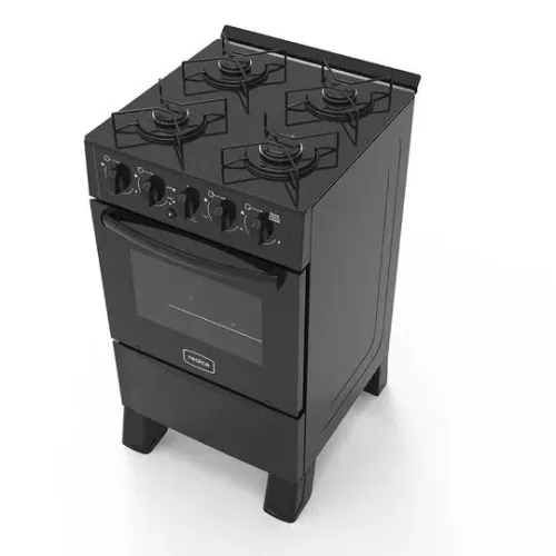 FOGÃO DE 4 BOCAS AUTOMATICO COM FORNO 50 LITROS REALCE ARES GLASS (PROMOÇÃO PEGUE E LEVE)!