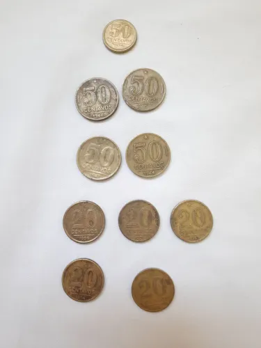 Lote de moedas variadas 