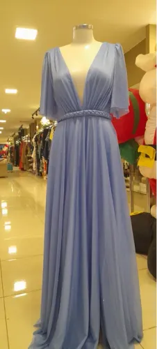 Vestido Longo Azul Serenity - Novo
