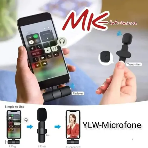Microfone Sem Fio YLW-Microfone