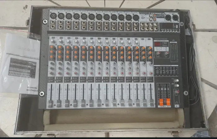 Mesa Som Soundcraft SX-1602 FX USB Nova na Case