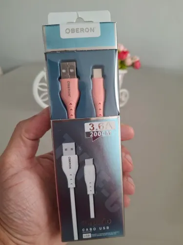 Cabo USB Oberon para Celular - Carregamento Rápido
