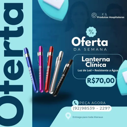 Lanterna Clinica ( LED) ( resistência a água)