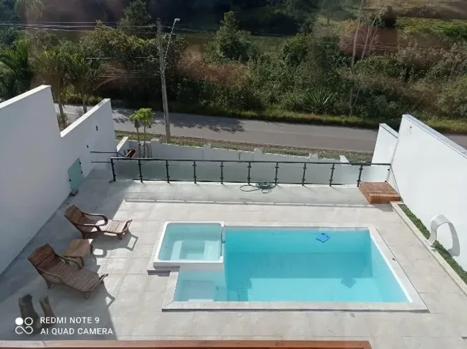 Piscina de fibra 6.40 x 3.23 x 1.40 com Spa!