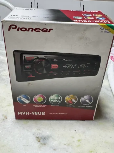 Embalagem com manual ferragens isopor auto radio pioneer 
