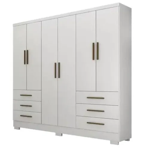 Guarda-roupa encant 6 portas branco- ENTREGA HOJE!!
