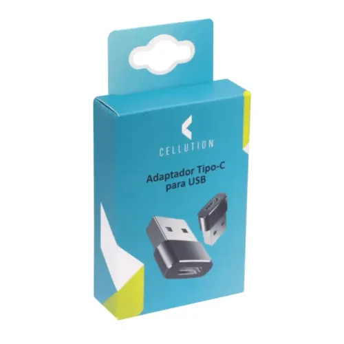 Adaptador USB Para Tipo C Preto - Cellution cod: 3764