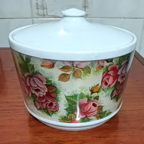 BOMBONIERE ANTIGA PLÁSTICO Alt 15 x Comp 19cm *ANOS 2000* VINTAGE 