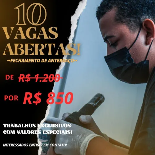 OFERTA EM TATUAGEM * FECHAMENTO ANTEBRAÇO *