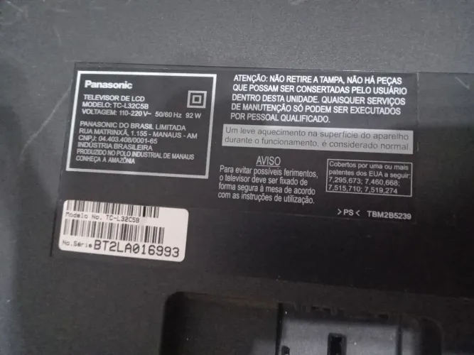 Tv panasonic 32 polegadas