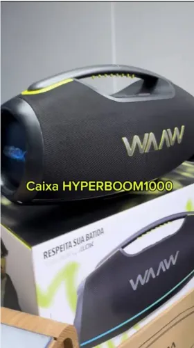 Caixa de Som Bluetooth Boombox WAAW Hyperboom 1000