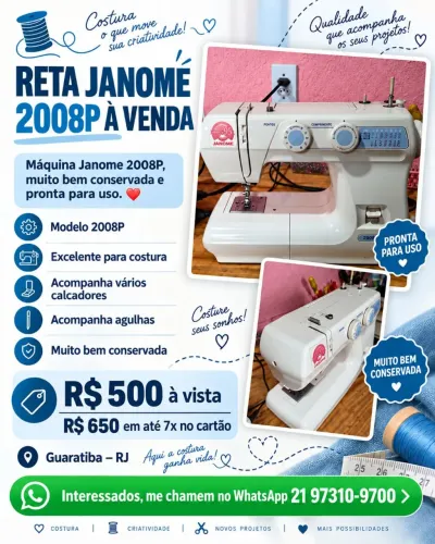 Máquina de costura janome