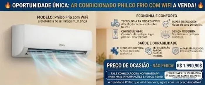 ? Ar Condicionado Philco Frio com Wi-Fi