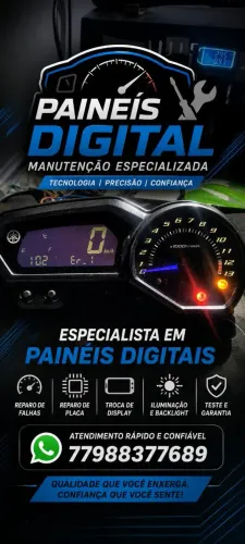 Concerto de painel de moto