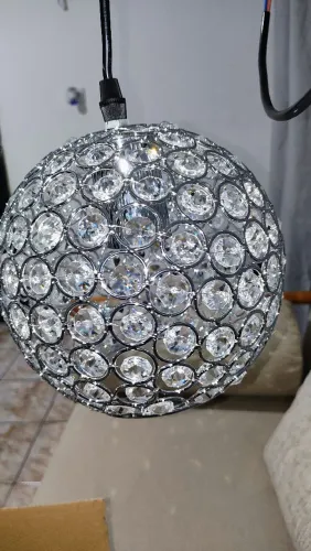 Lustre luminária cristais 