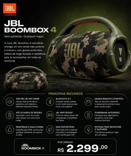 Caixa JBL Boombox 4
