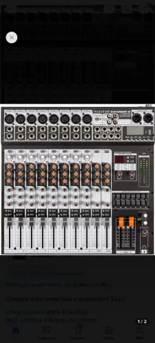 Mesa de som analógica efxx soundcraft 10 canais