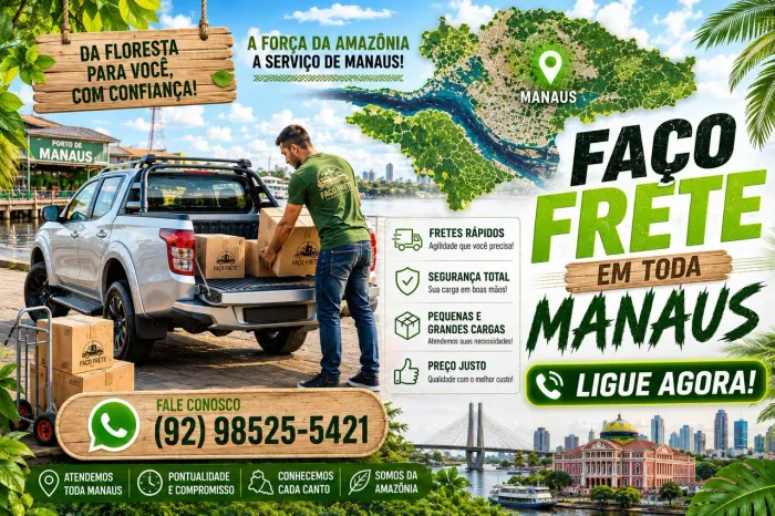 FRETE P/ TODA MANAUS - IRANDUBA, MANACAPURU.