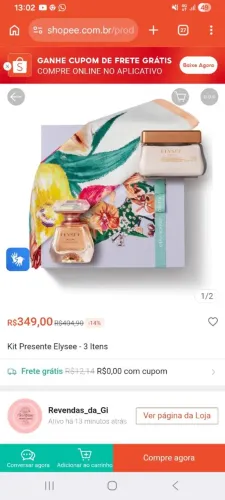 Kit dia das mães Elysee