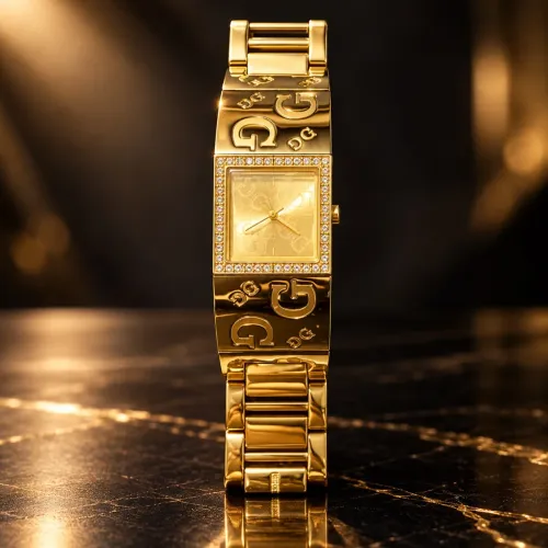 Relógio Guess Feminino Dourado Original | Design Luxuoso com Detalhes Brilhantes