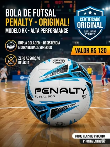 Bola de futsal penalty nova