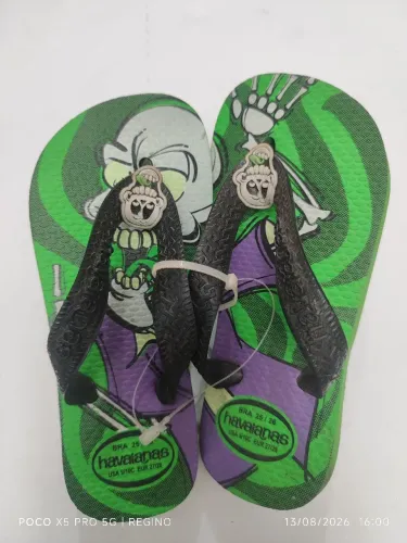 Chinelo havaianas monstros high infantil