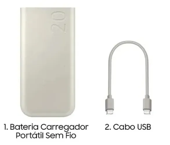 Bateria Carregador Portatil 3x USB-C 20000mAh Super Rapida 45W