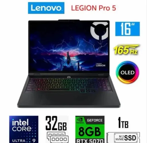 Notebook Gamer Lenovo Legion Pro 5 - RTX5070