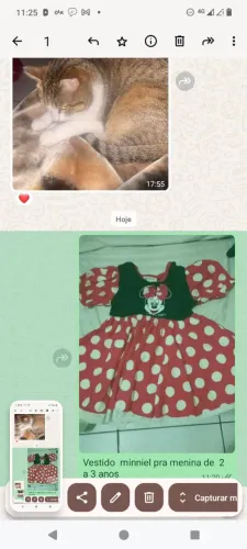 Vestido minniel pra menina de 2 a 3 anos