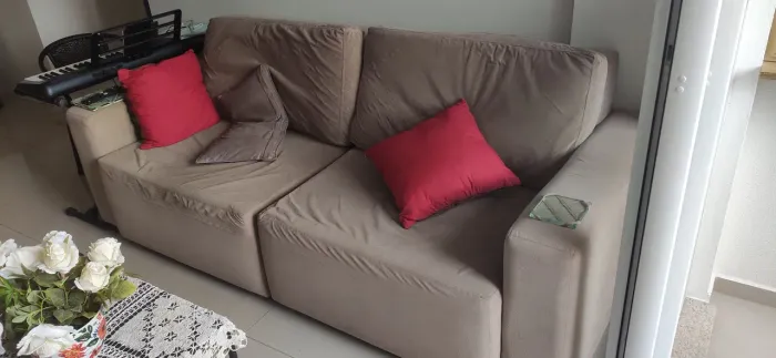 Sofá retrátil 3 lugares