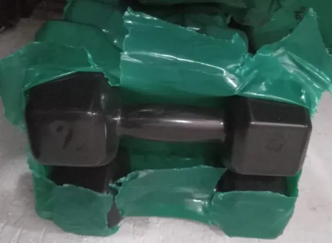 Halter 9kg Novo Sextavado Profissional Emborrachado - Preço por 1 Unidade