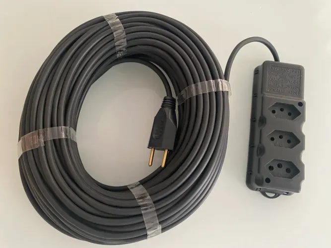 Extensão elétrica 40 metros R$ 150 Espessura 2x1,0mm